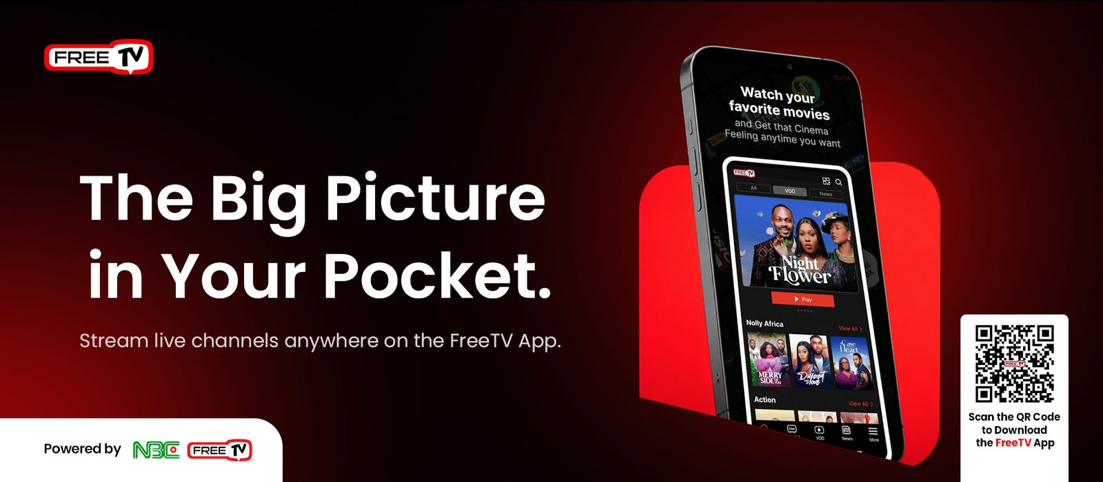 The Big Picture in Your Pocket. Stream live channels anywhere on the FreeTV App.